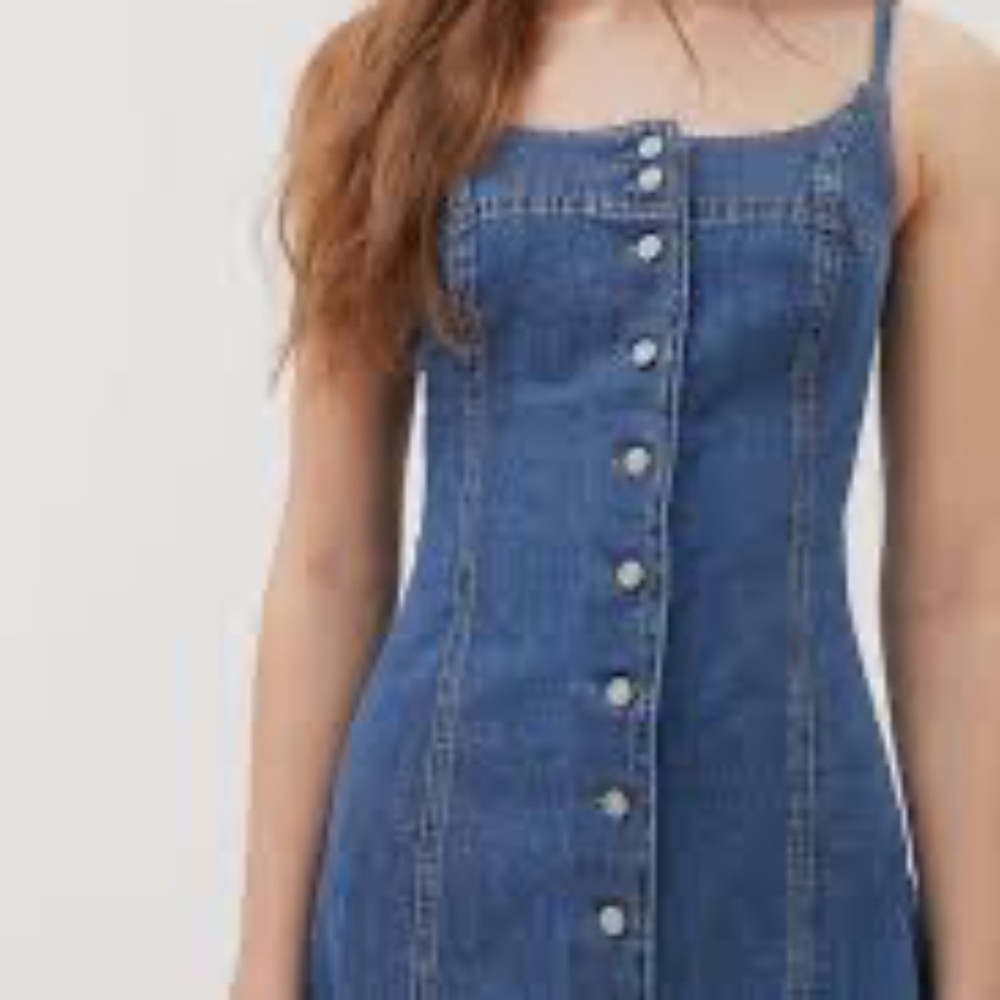 *NEW* Urban Outfitters Denim-Button Down Mini Dress | Medium